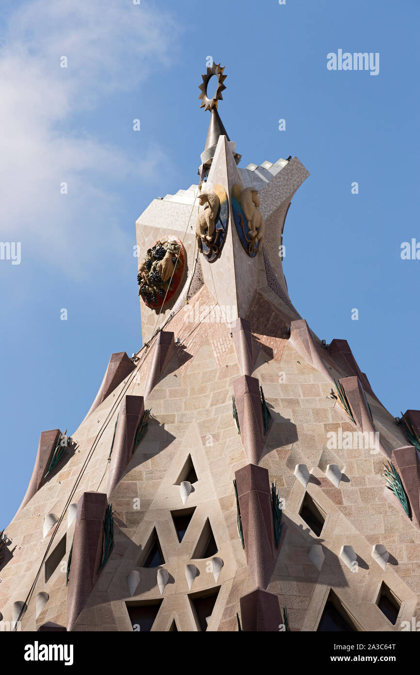 Sagrada Familia, Aussenansicht, Turm, Détail Banque D'Images