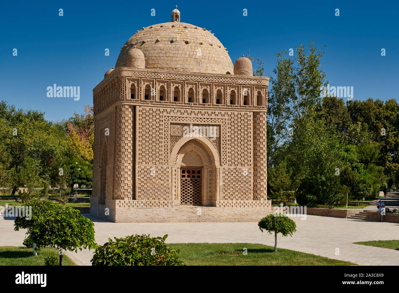 Le Mausolée d'Ismail Samani, Ismoil Somoniy maqbarasi, Boukhara, Ouzbékistan, l'Asie centrale Banque D'Images