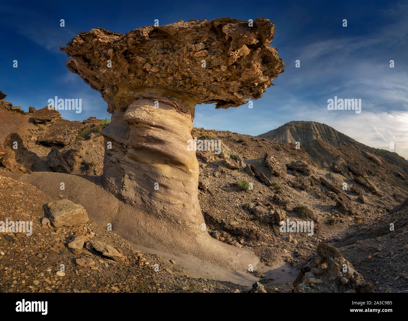 Dans le désert de Tabernas Almeria, Espagne Banque D'Images