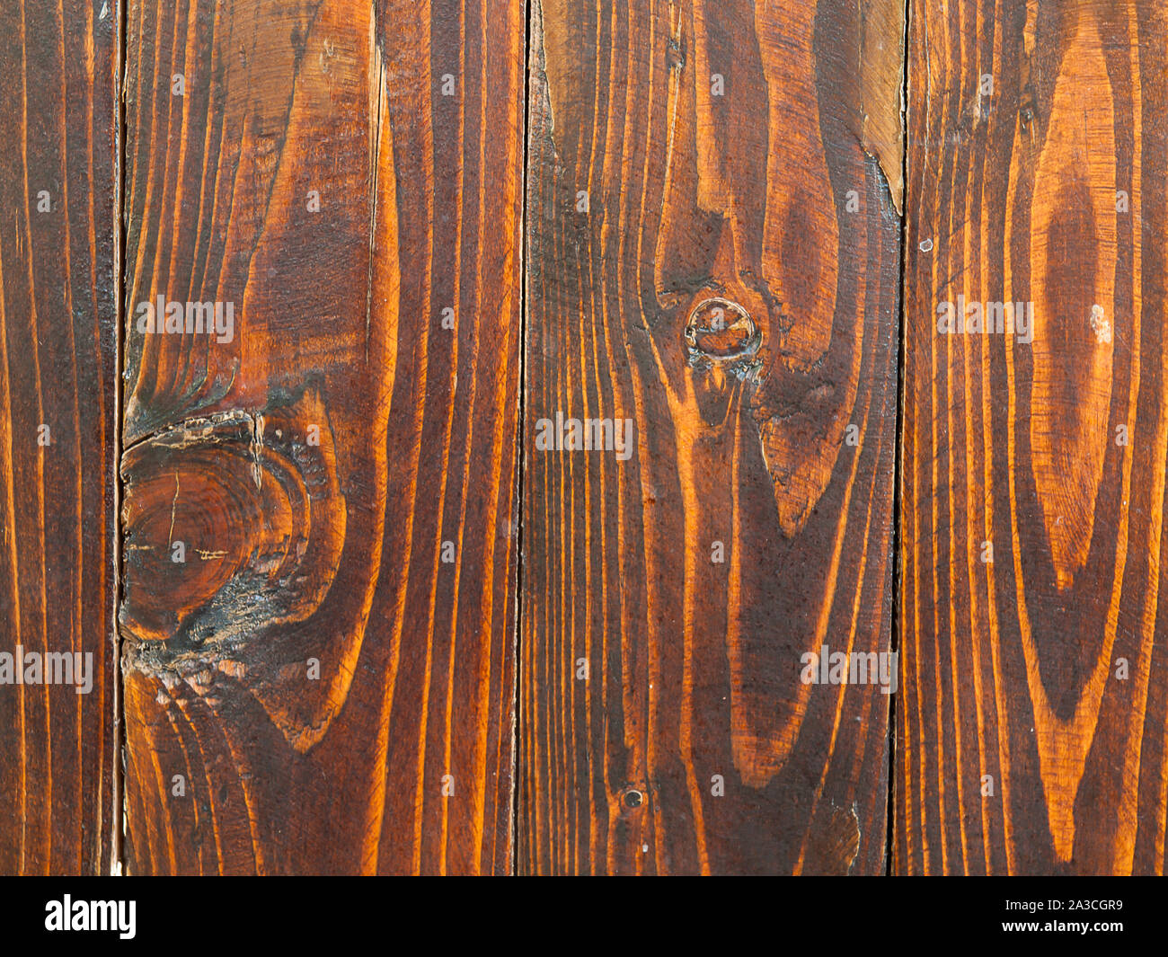 Arrière-plan de vintage en bois peint brun plank. Banque D'Images