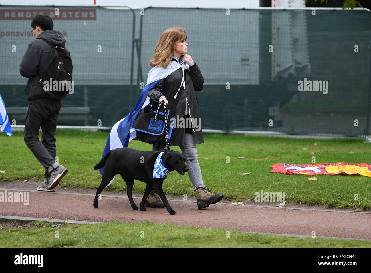 Les partisans du chien présent à l'AUOB Mars 2019. Banque D'Images