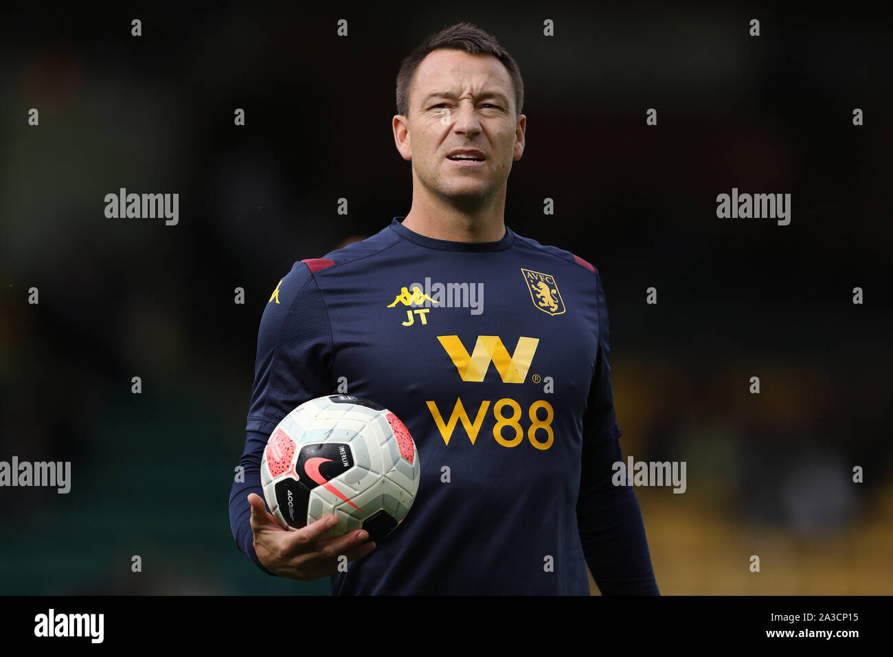 L'entraîneur-chef adjoint de Aston Villa, John Terry - Norwich City v Aston Villa, Premier League, Carrow Road, Norwich, UK - 5 octobre 2019 Editorial N'utilisez que des restrictions s'appliquent - DataCo Banque D'Images