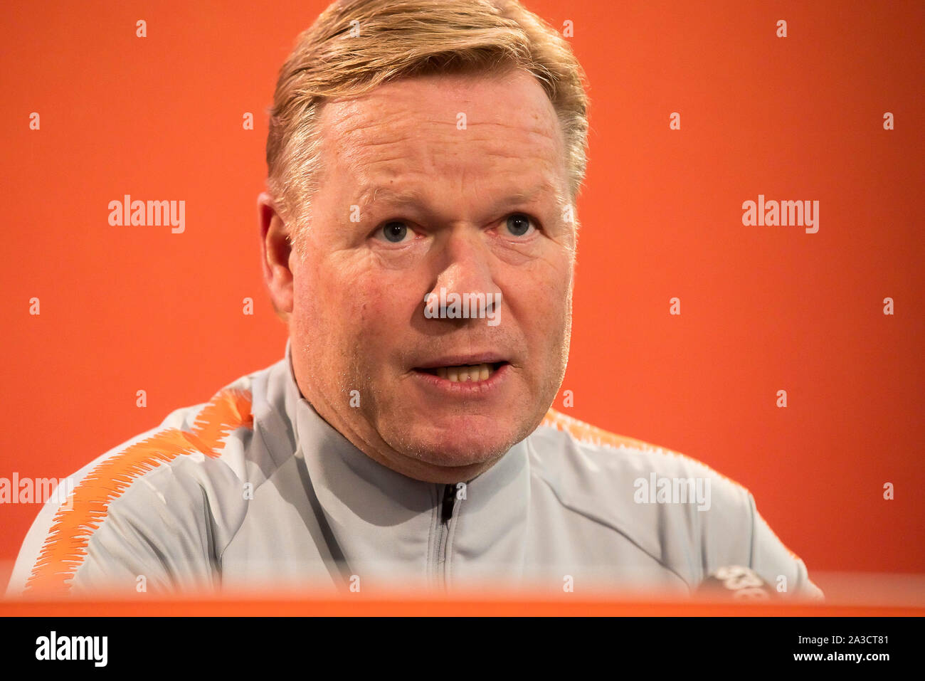 Zeist, Pays-Bas. 07Th Oct, 2019. ZEIST, conférence de presse Ronald Koeman, entraîneur de l'équipe nationale hollandaise, 07-10-2019, KNVB Campus, Crédit : Pro Shots/Alamy Live News Banque D'Images