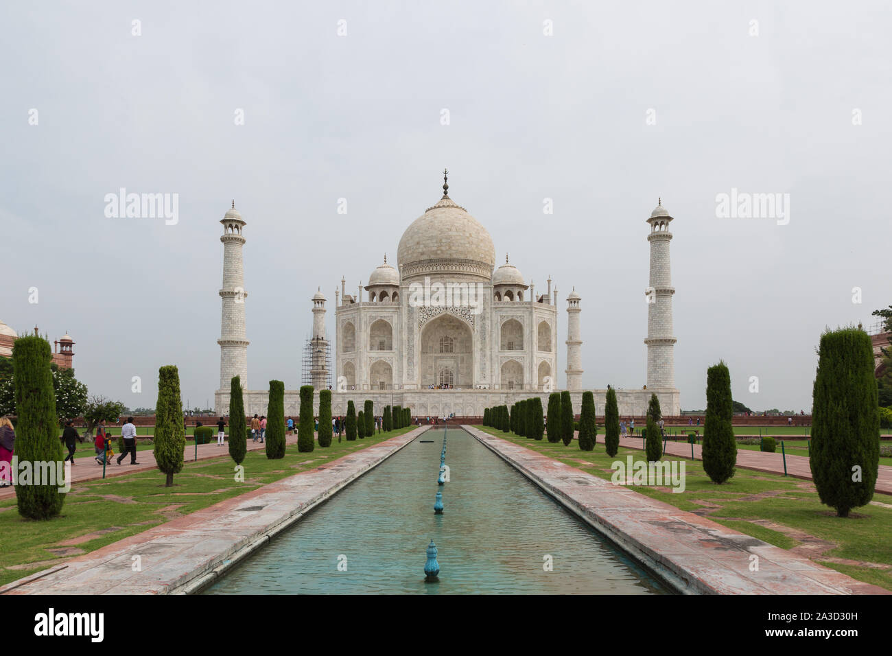 Agra, Inde - 13 août 2019 : Taj Mahal dans l'Uttar Pradesh en Inde Banque D'Images