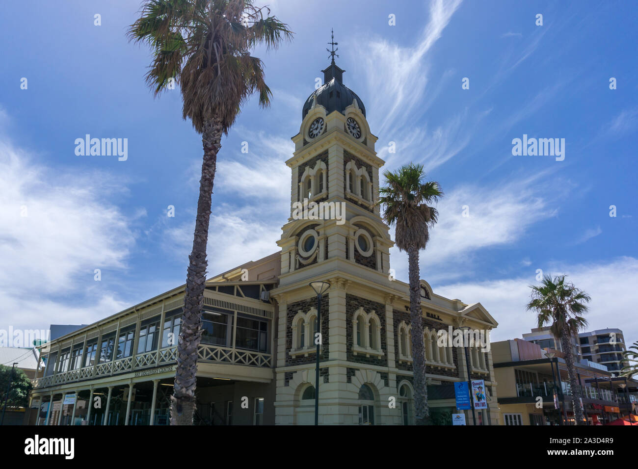 L'hôtel de ville de Glenelg, Australie Banque D'Images