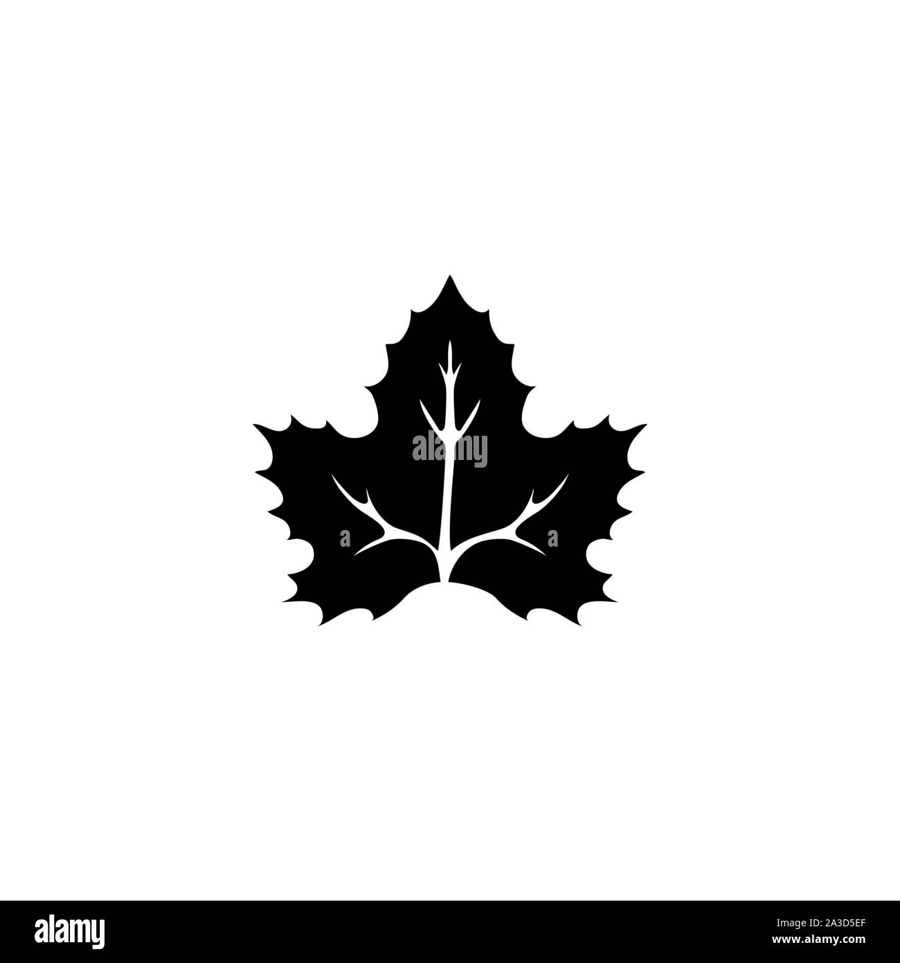 Le Canadien National Feuille d'érable. Icône vecteur illustration. Télévision Simple symbole noir sur fond blanc. Feuille d'érable canadien National design signe modèl Illustration de Vecteur