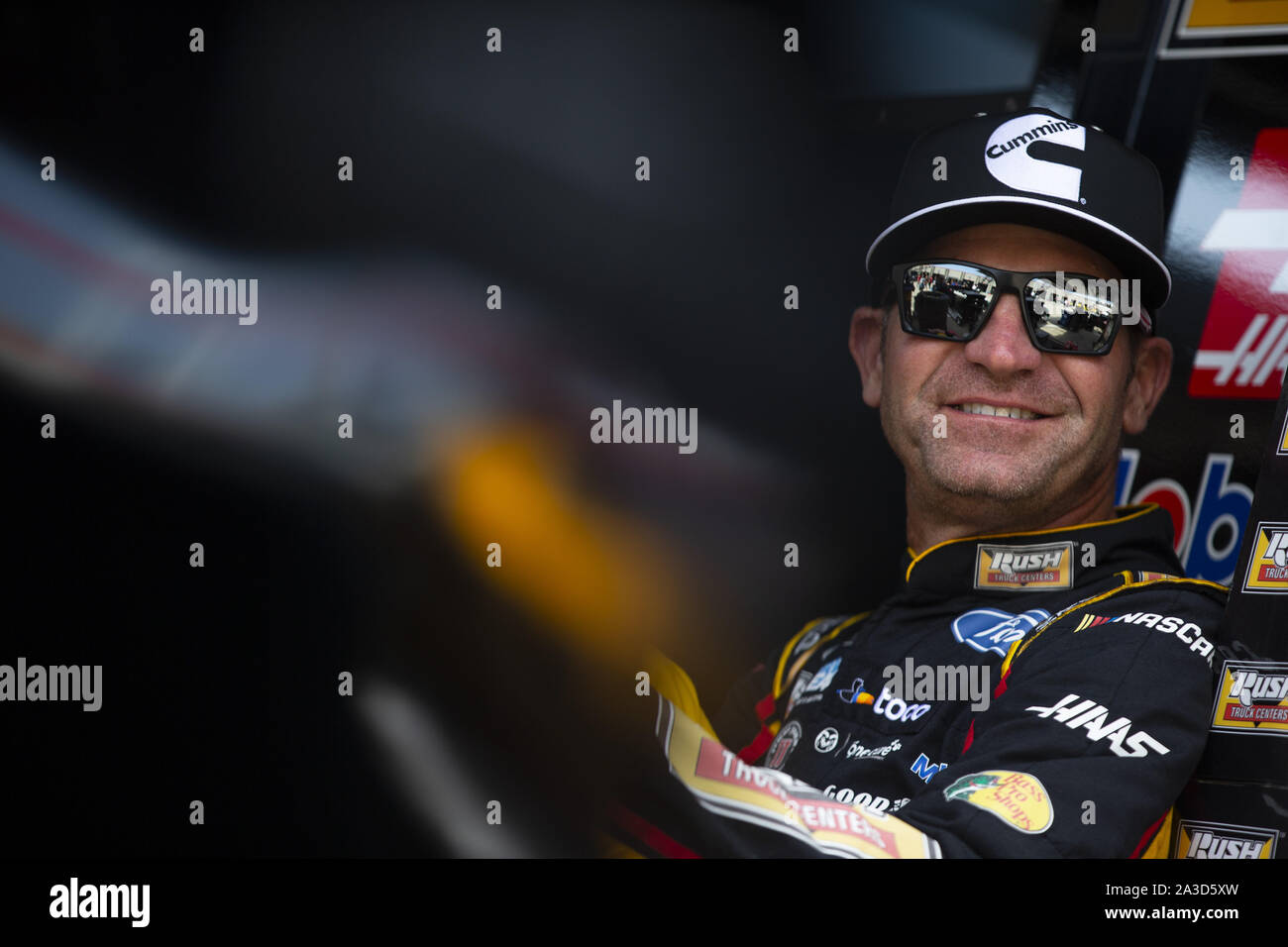 Concord, Caroline du Nord, USA. 27 Sep, 2019. Clint Bowyer (14) Pratiques exemplaires pour l'approbation de la Bank of America 400 à Charlotte Motor Speedway à Concord, en Caroline du Nord. (Crédit Image : © Stephen A. Arce/ASP) Banque D'Images