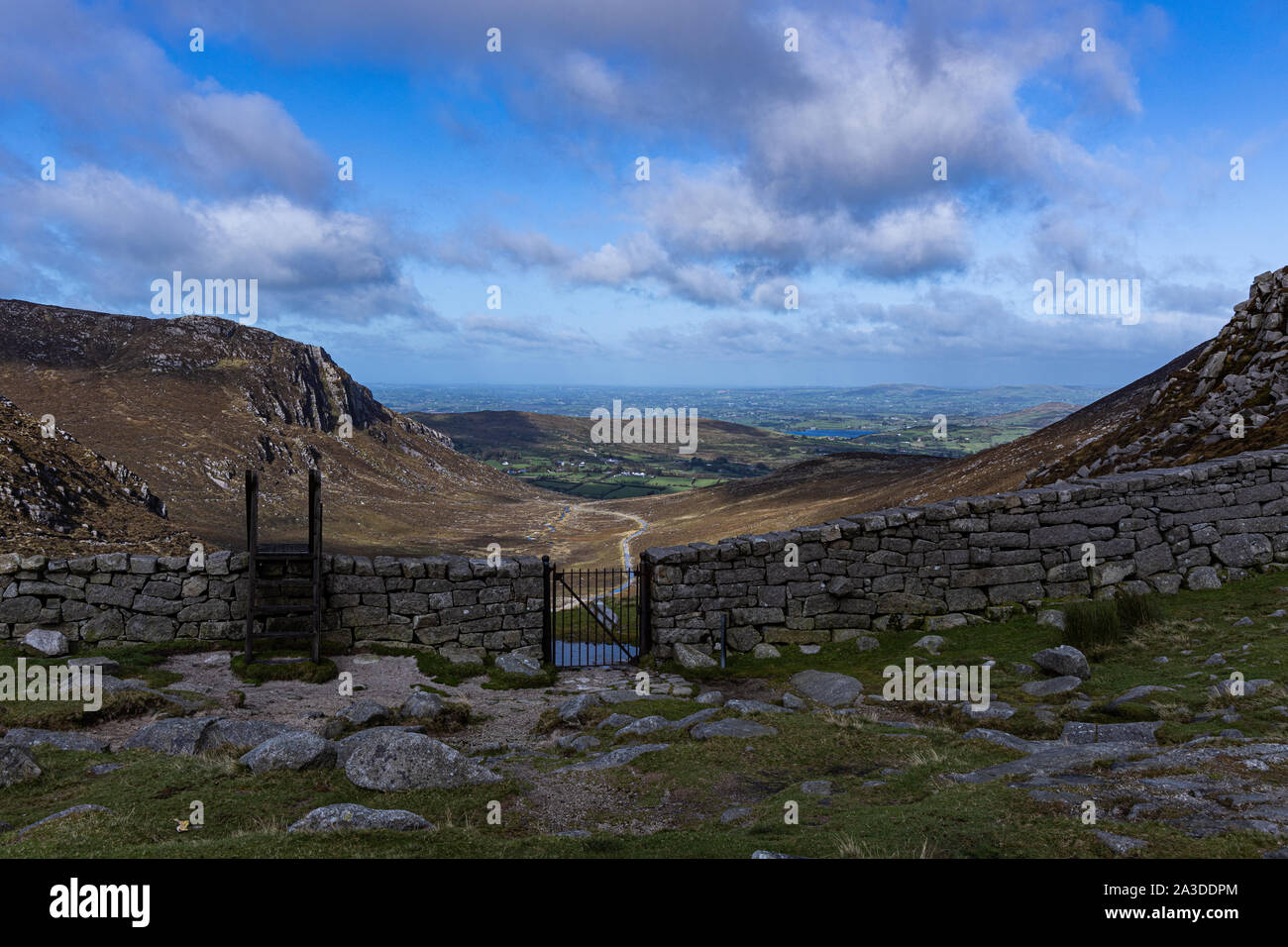 Les montagnes de Mourne, comté de Down, Irlande du Nord Banque D'Images