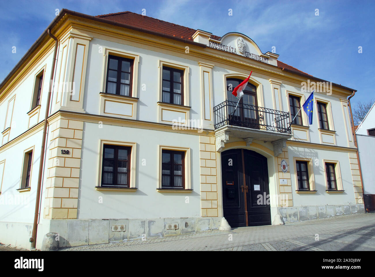 Village Hall, Fertőrákos, Győr-Moson-Sopron County, Hongrie, Magyarország, Europe Banque D'Images