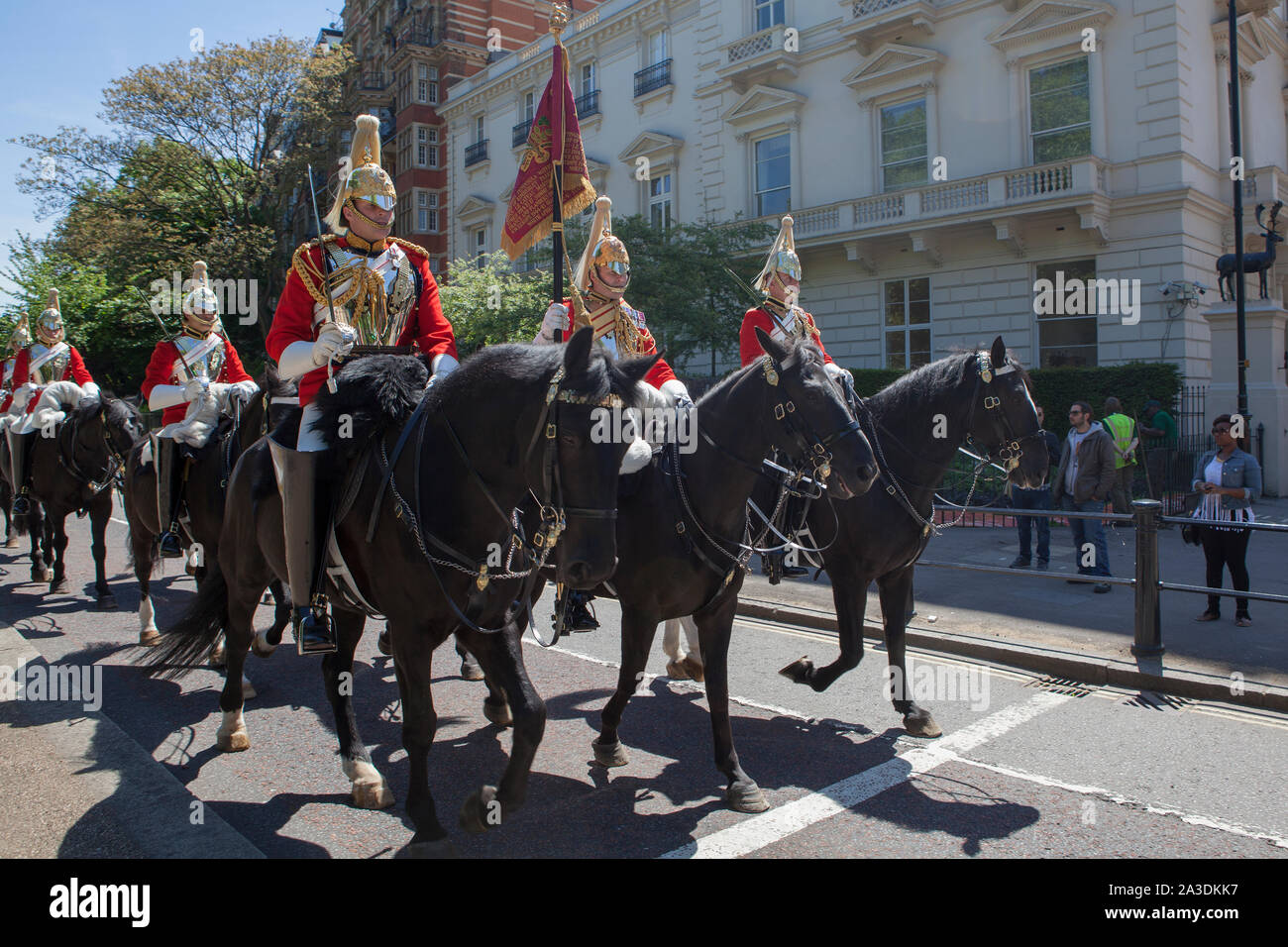 Household Cavalry régiment monté Banque D'Images