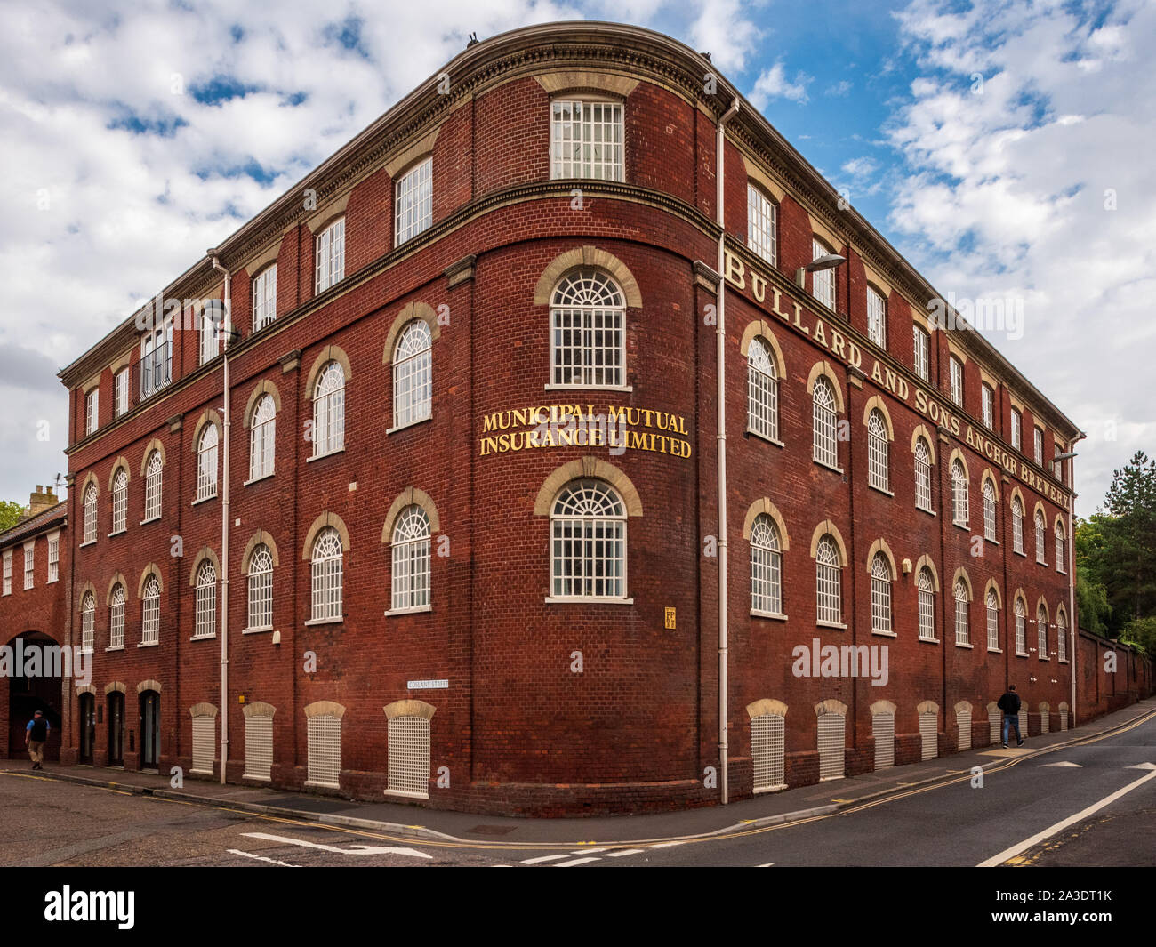 Ancien Mutual Insurance Limited Company Bureaux à Norwich dans le Bullard & Sons Ltd Anchor Brewery building. Maintenant un développement résidentiel. Banque D'Images