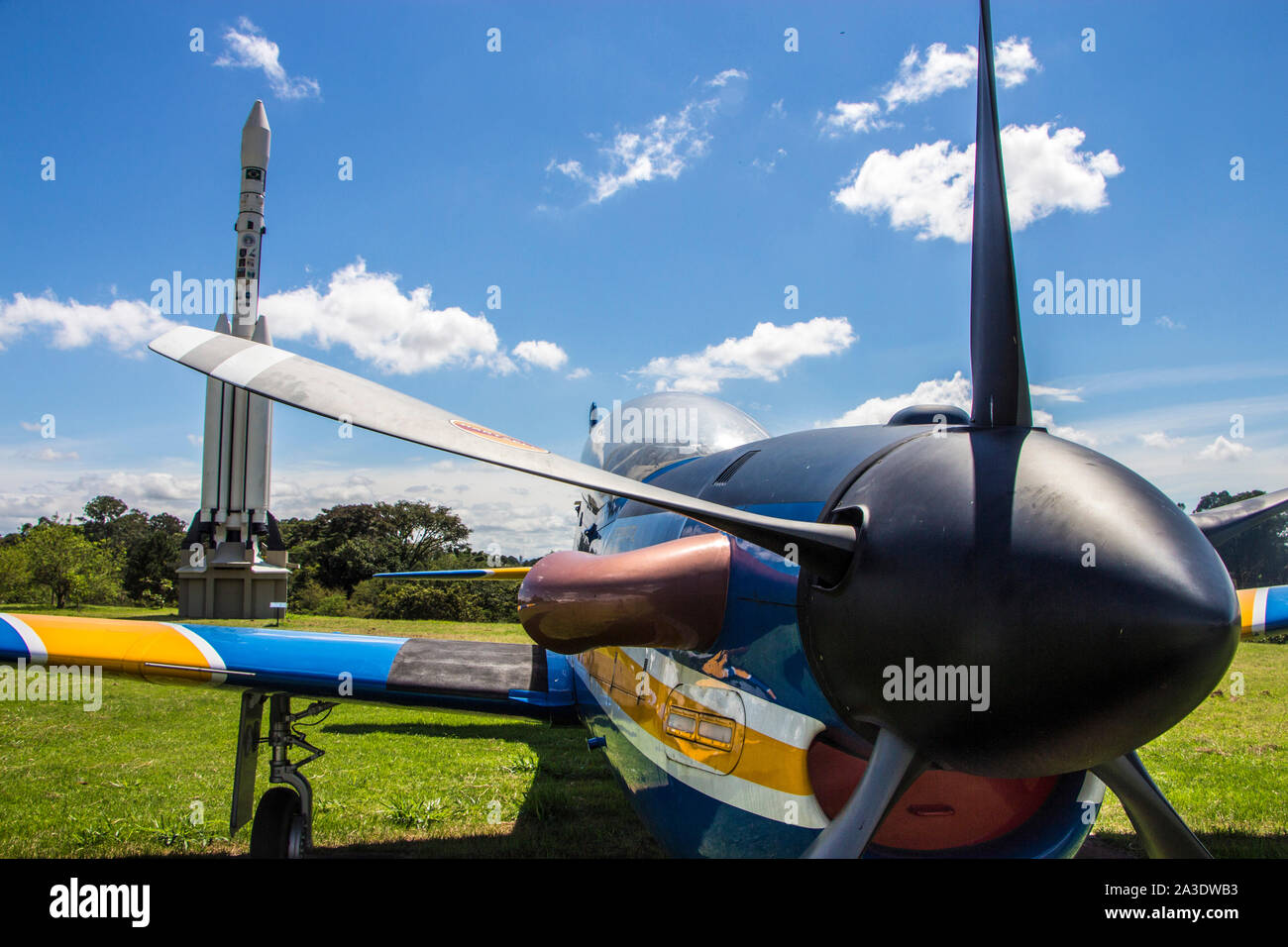 Super Tucano, Brazilian Aerospace Memorial MAB, São José dos Campos, São Paulo, Brésil Banque D'Images