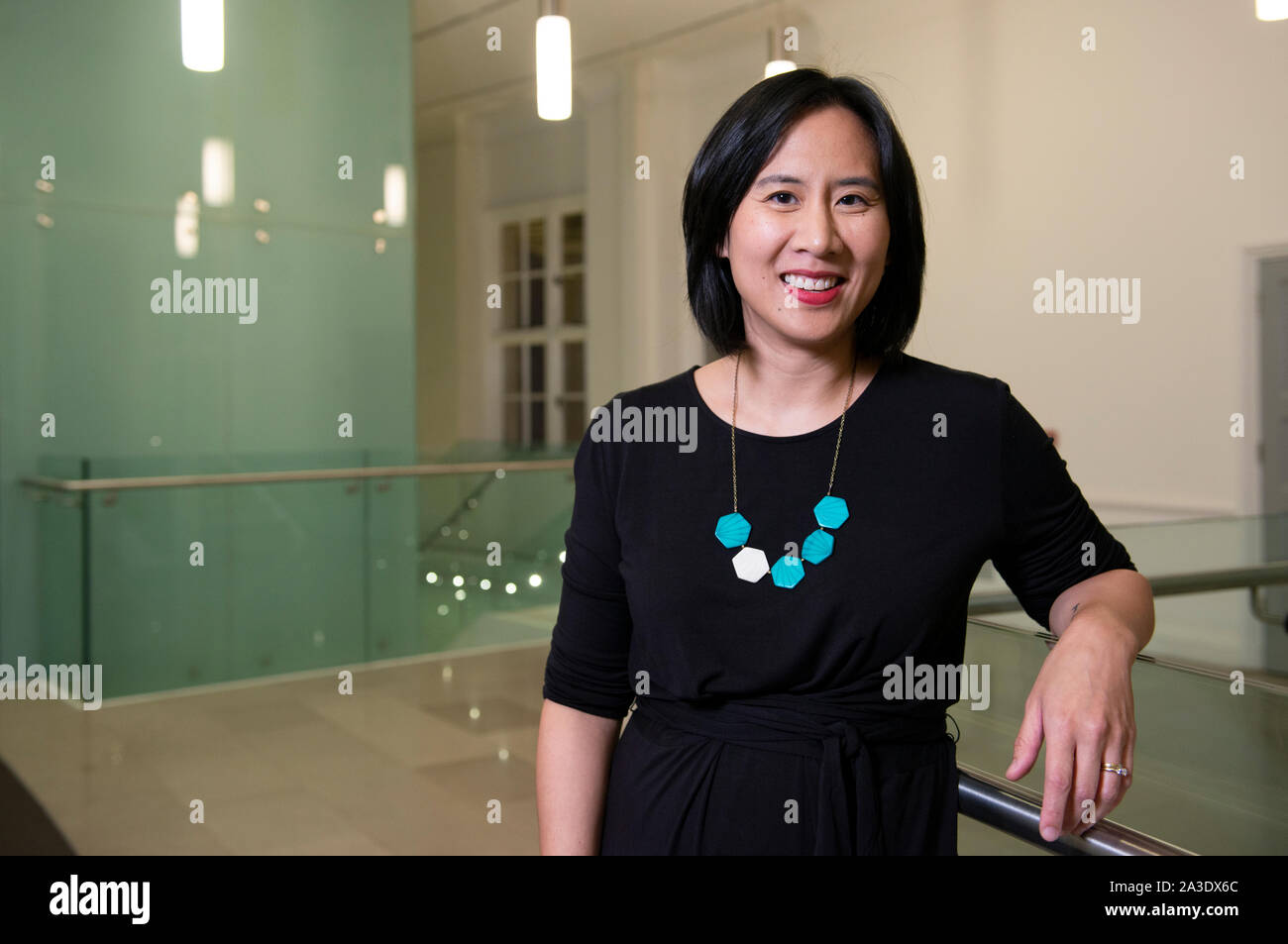 Manchester, UK. 7 octobre 2019. Writer Celeste Ng apparaît au festival de littérature de Manchester. © Russell Hart/Alamy Live News. Banque D'Images