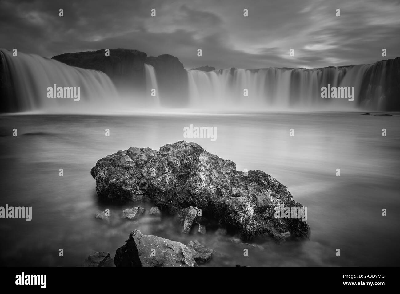 Cascade Godafoss, le nord de l'Islande Banque D'Images