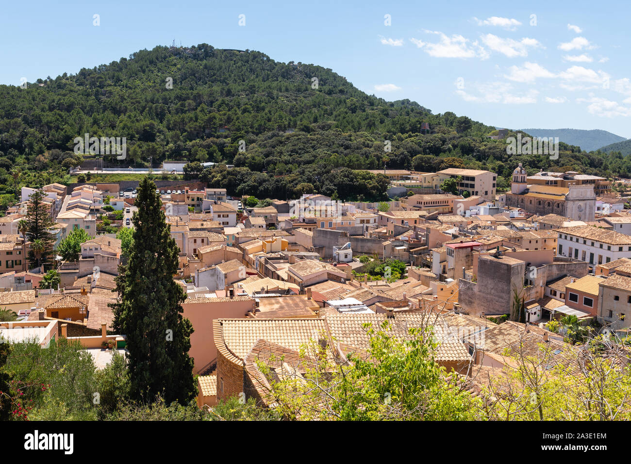 Centre historique de la ville de Capdepera Situé dans l'Est de Majorque et voisins de la station balnéaire de Cala Ratjada. Espagne Banque D'Images