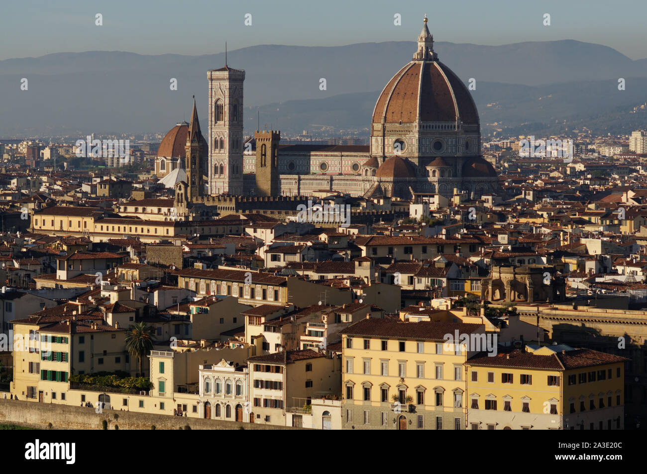 L'affichage classique de Florence, coucher de shot, tonique libre Banque D'Images