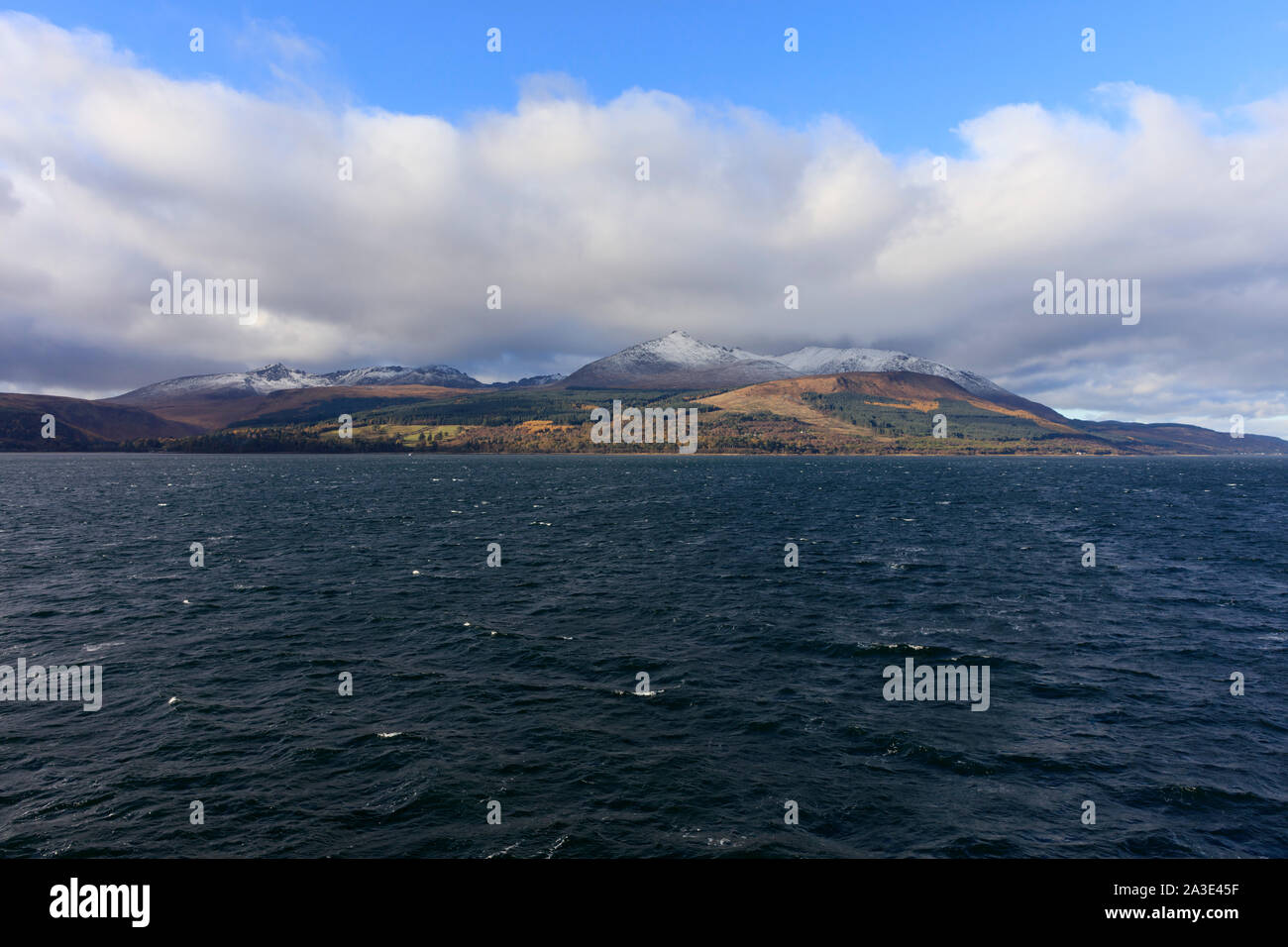 Beau Moment et spectaculaire sur le littoral de l'île d'Arran, en Écosse. Banque D'Images
