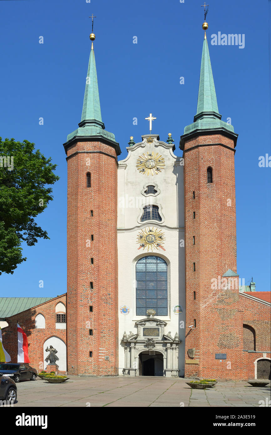 Gdansk, Pologne - Poméranie, 19 juin, 2019 : la cathédrale d'Oliwa de Gdansk - Pologne. Banque D'Images