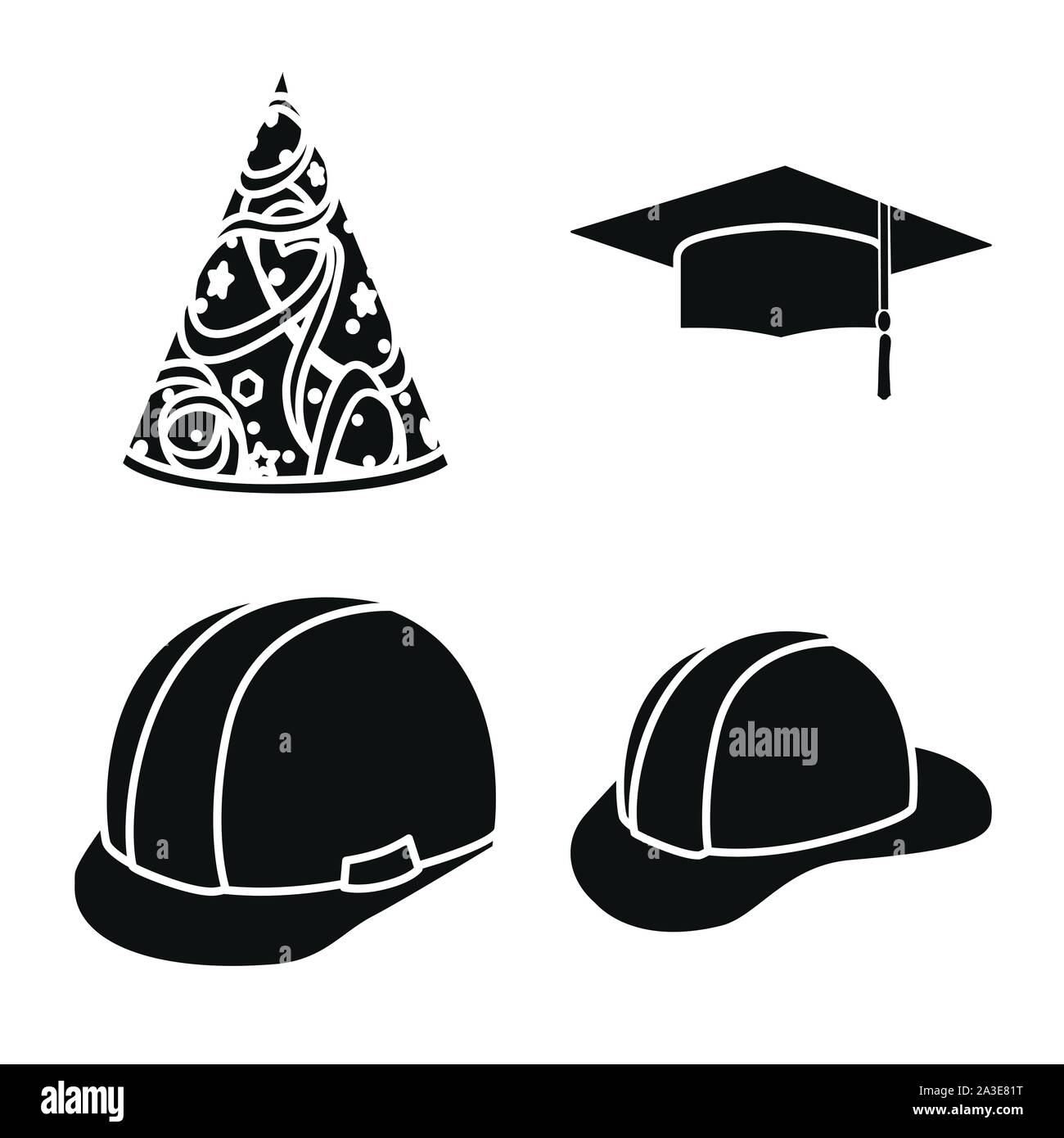 Illustration Vecteur de beanie et beret icône. Collection de beanie et napper symbole boursier pour le web. Illustration de Vecteur