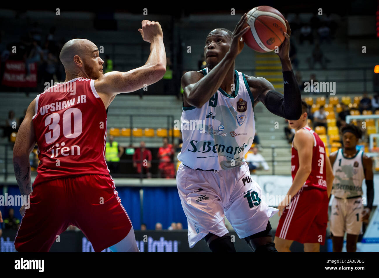 Jérémie Wilson (Acqua S.Bernardo Cantu') pendant un match de basket-ball série Legabasket Acqua S.Bernardo, Cantu' vs Grissin Bon Reggio Emili Banque D'Images