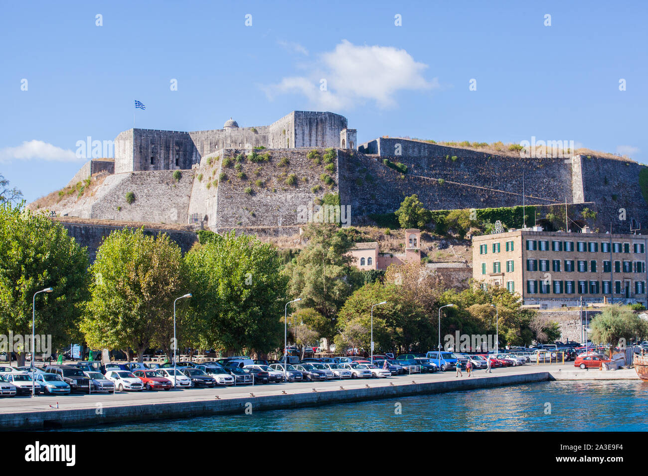 La nouvelle forteresse à la ville de Corfou, sur l'île de Corfou en Grèce Banque D'Images