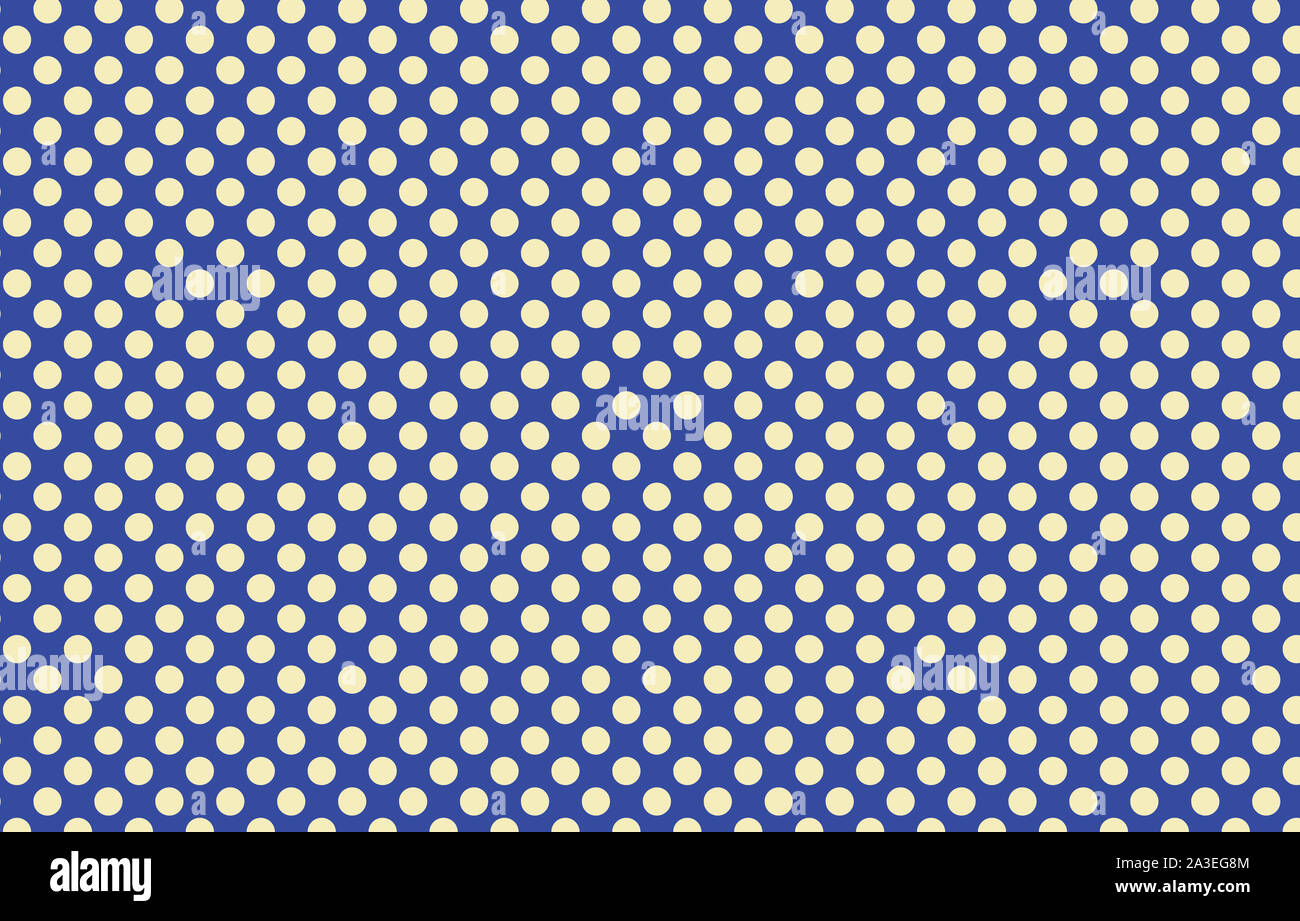 Polka Dot design d'arrière-plan en bleu marine et blanc, des cercles dans le modèle classique de papier peint Banque D'Images