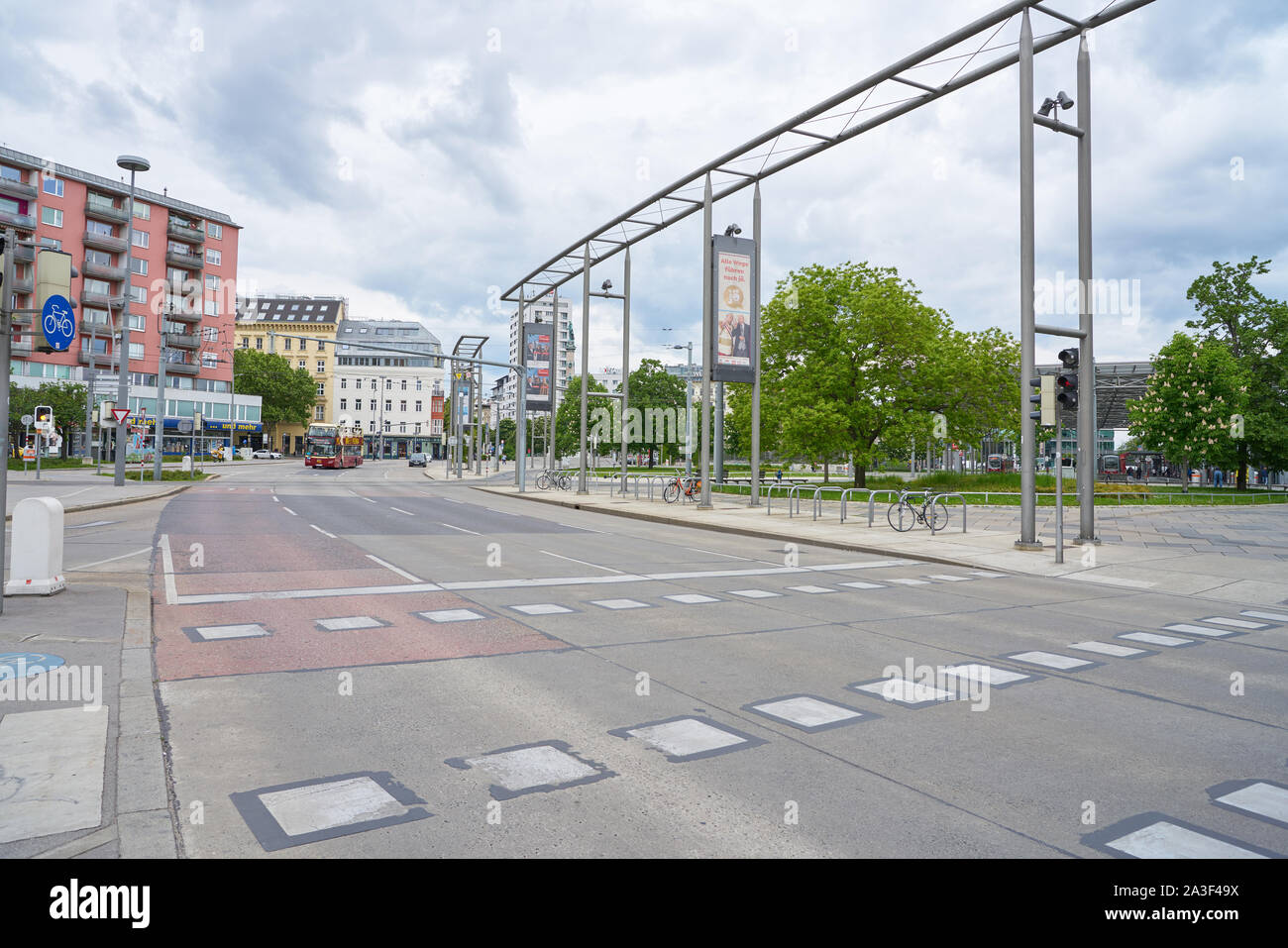 Vienne, Autriche, mai 2019 - CIRCA : paysage urbain de Vienne dans la journée. Banque D'Images