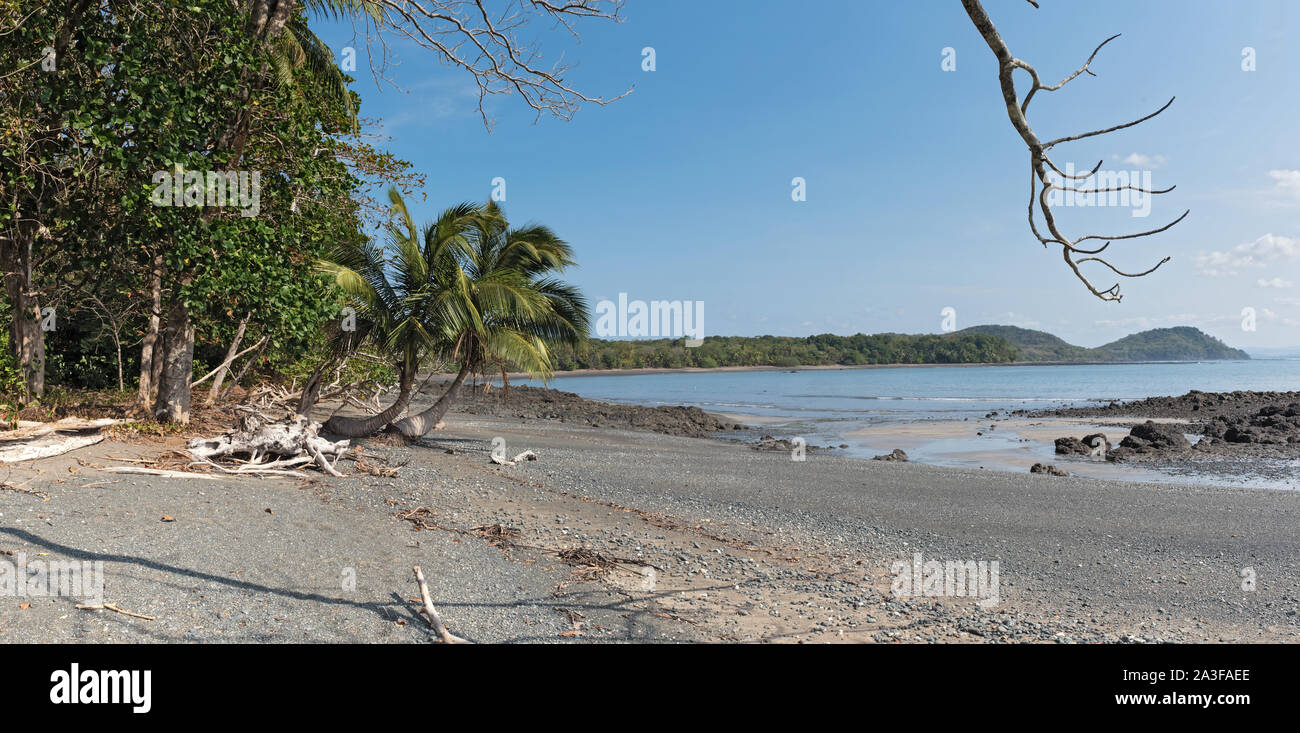 Belle plage de l'île cebaco panama Banque D'Images