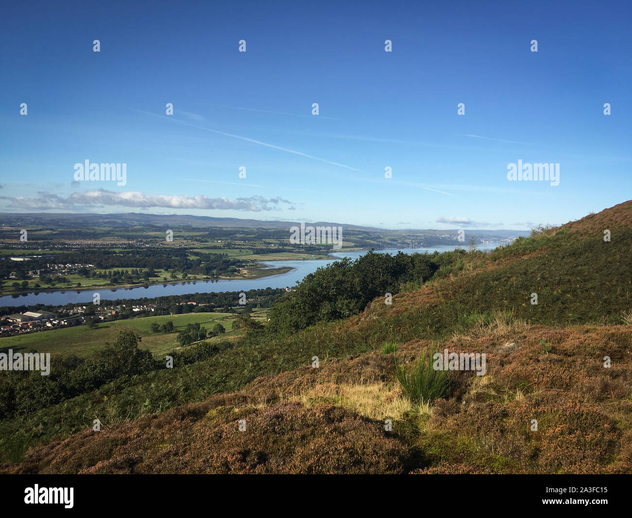 Old Kilpatrick Hills près de Glasgow, en Écosse. Banque D'Images