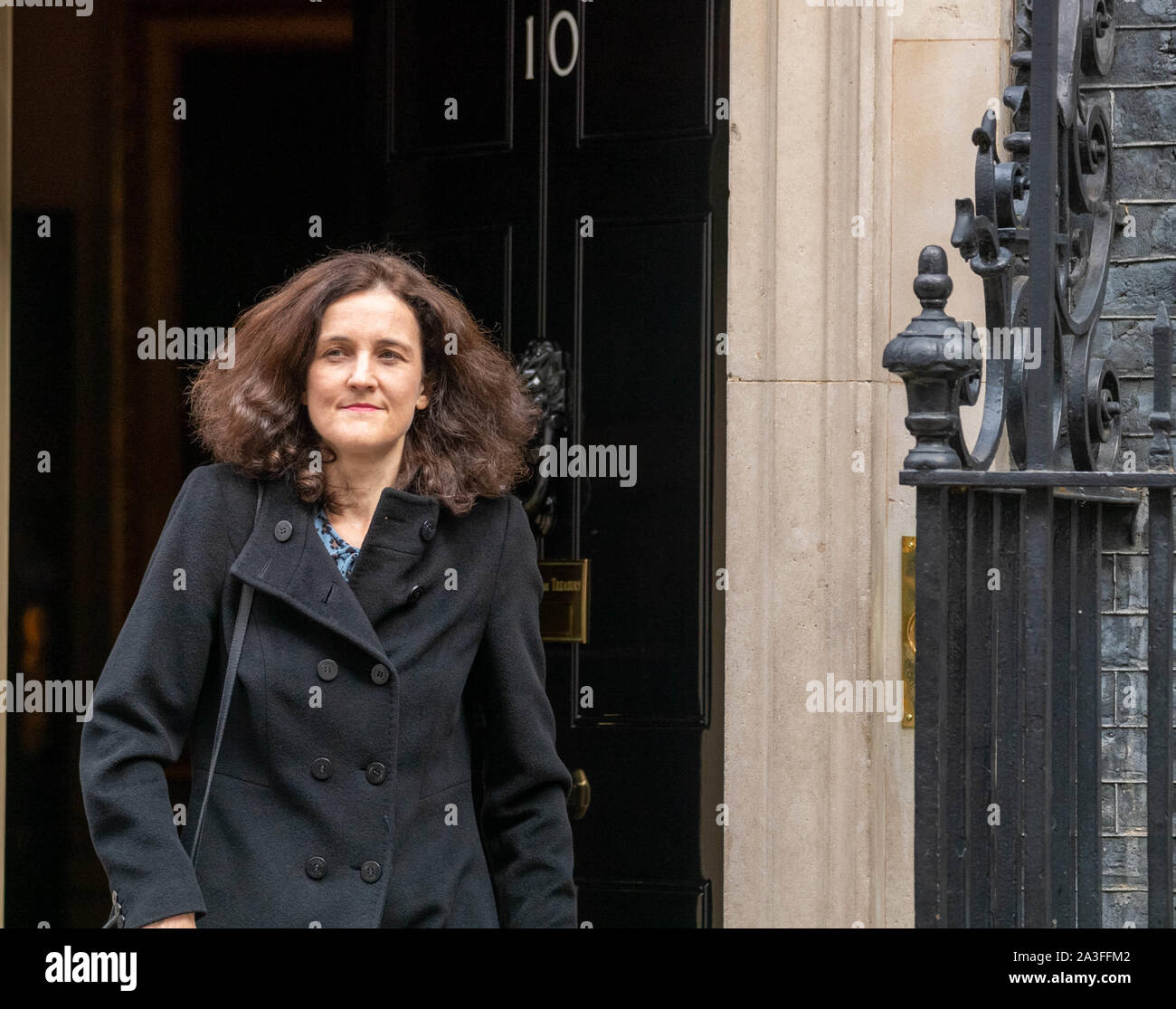 Londres Royaume-Uni 8 octobre 2019, la secrétaire parlementaire de Theresa Villiers pour l'environnement laisse une réunion du Cabinet au 10 Downing Street, Londres Credit Ian Davidson/Alay Live News Banque D'Images