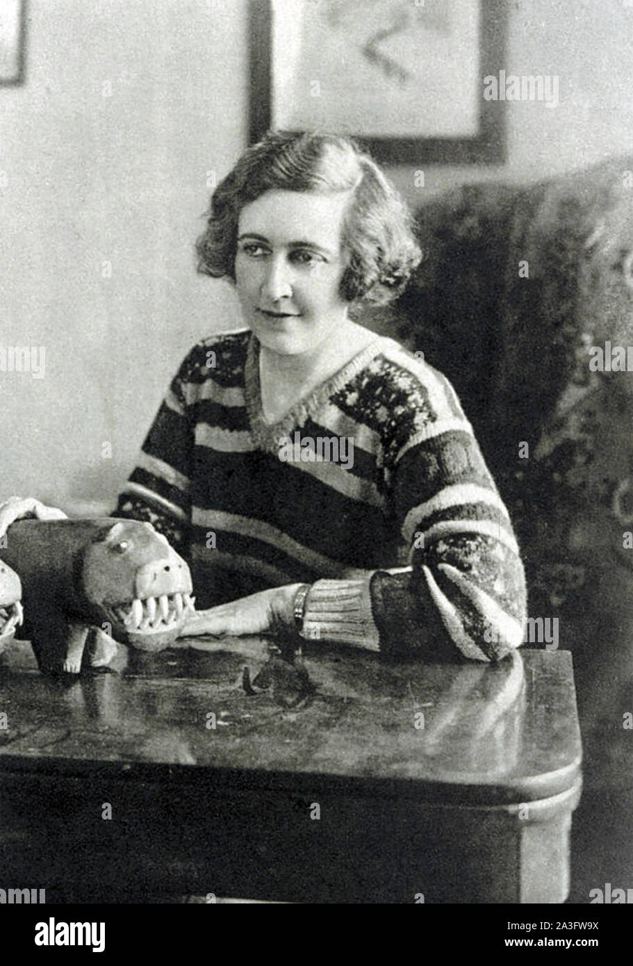 AGATHA CHRISTIE (1890-1876) romancière anglaise vers 1930 Banque D'Images