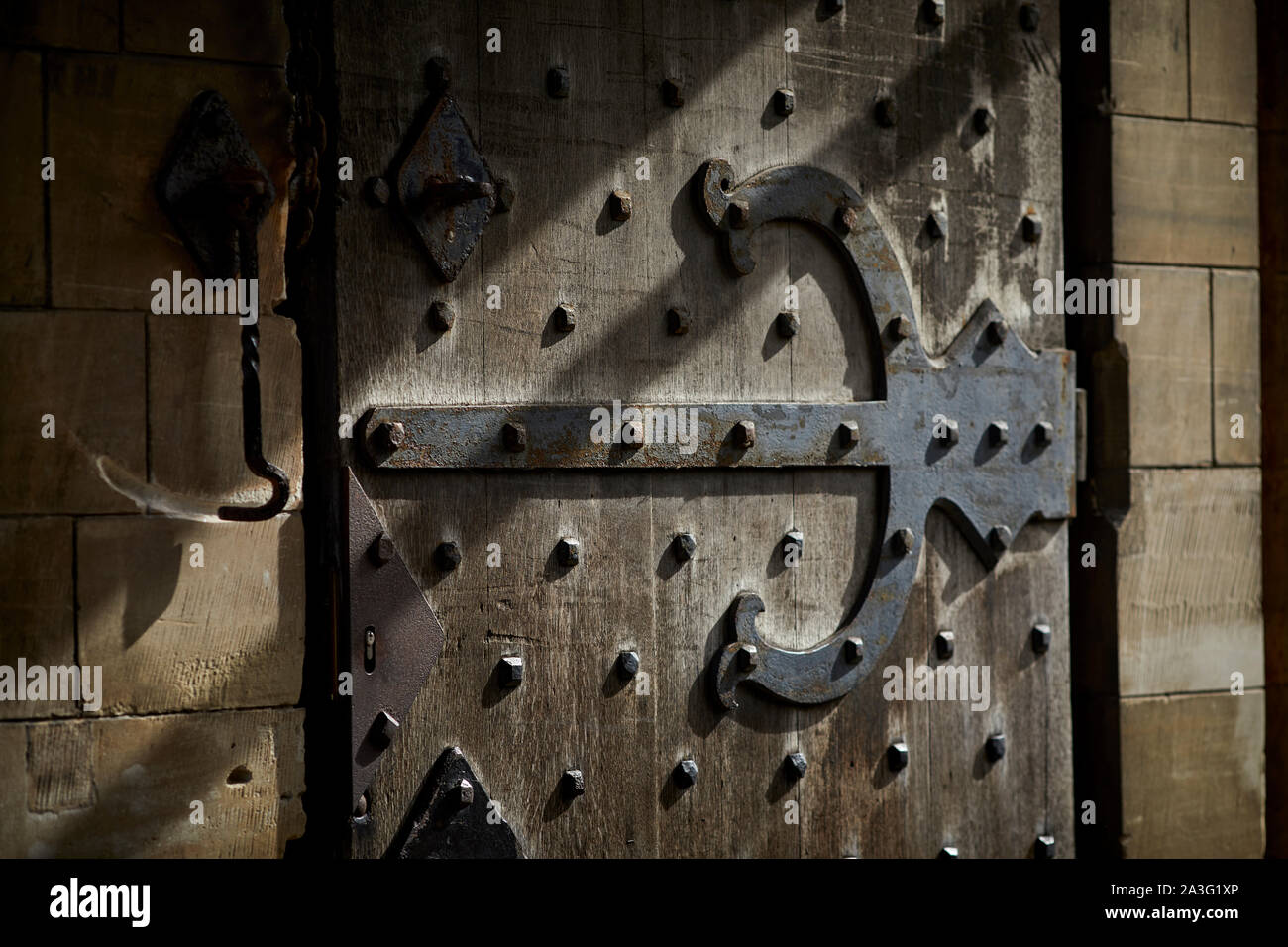 Pays de Galles Cardiff, Cardiff Castle historique médiévale portes mur Banque D'Images