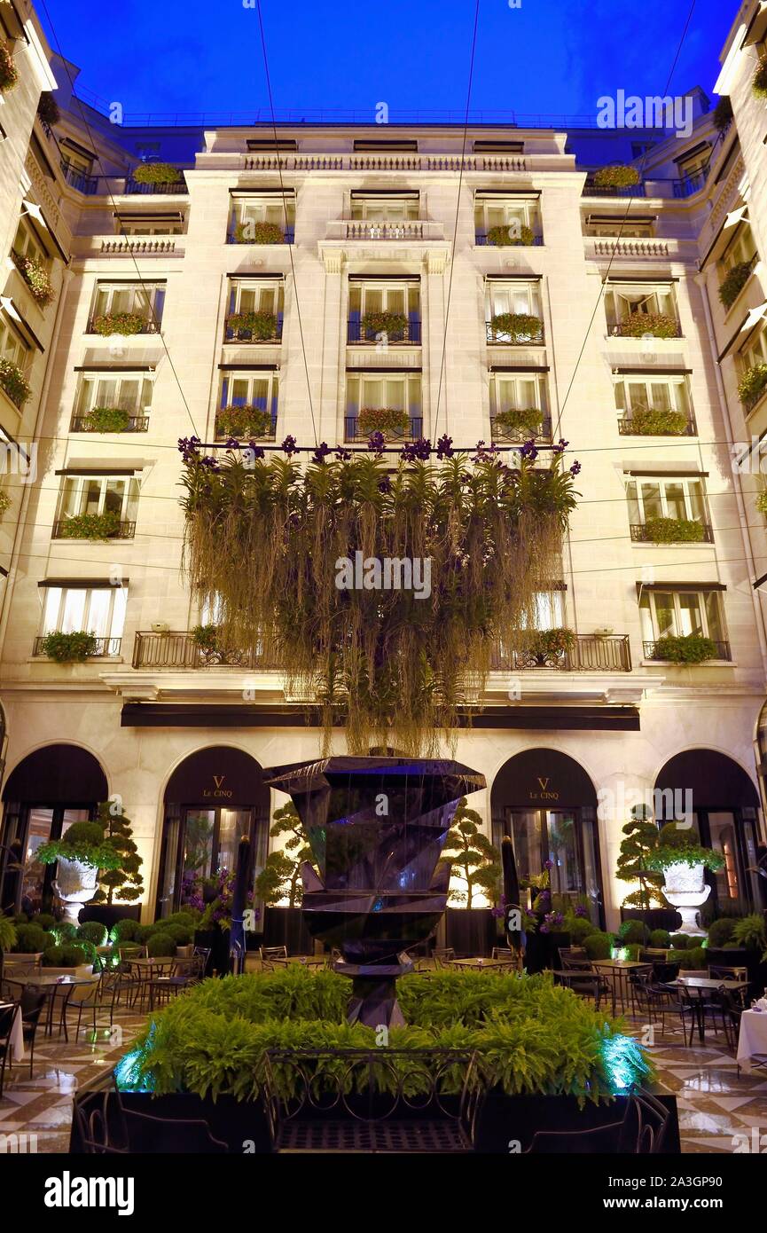 France, Paris, l'hôtel Four Seasons George V Banque D'Images