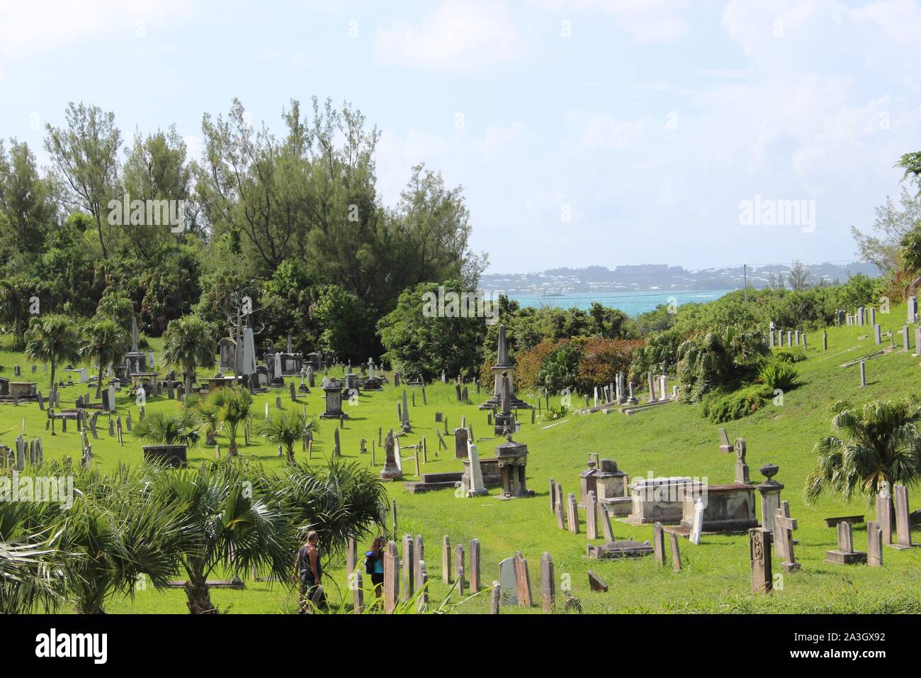 Cimetière naval royal, Ireland Island South, Sandys, Bermudes Banque D'Images