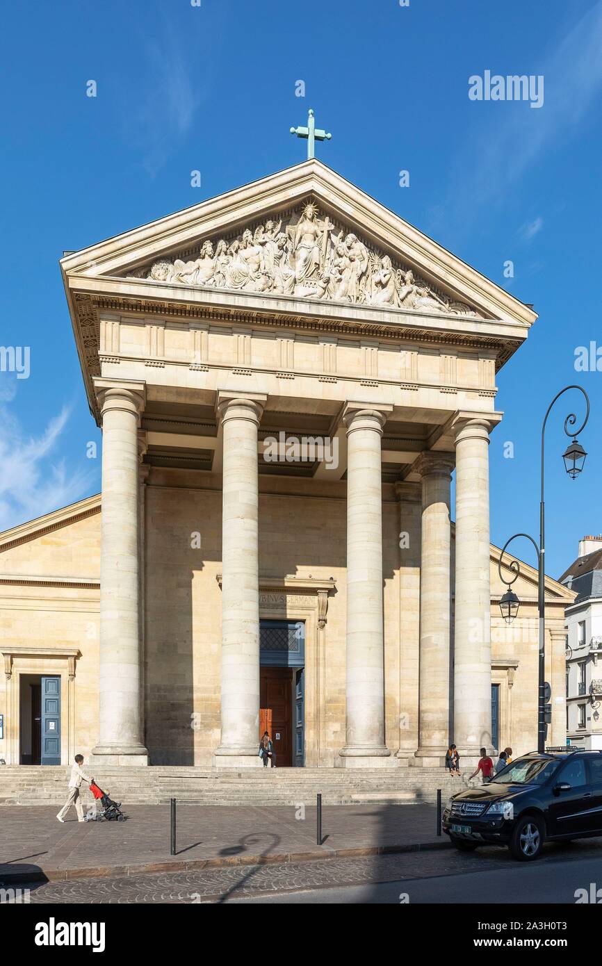 France, Yvelines, Saint Germain en Laye, Saint Germain l'Église, Place Charles de Gaulle Banque D'Images