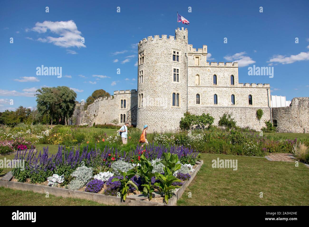 La France, Pas de Calais, Calais, Hardelot château, manoir de style Tudor du début du xxe siècle construite sur les fondations d'un château Banque D'Images