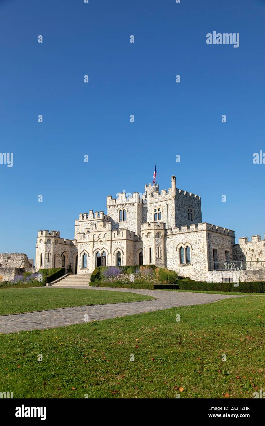 La France, Pas de Calais, Calais, Hardelot château, manoir de style Tudor du début du xxe siècle construite sur les fondations d'un château Banque D'Images