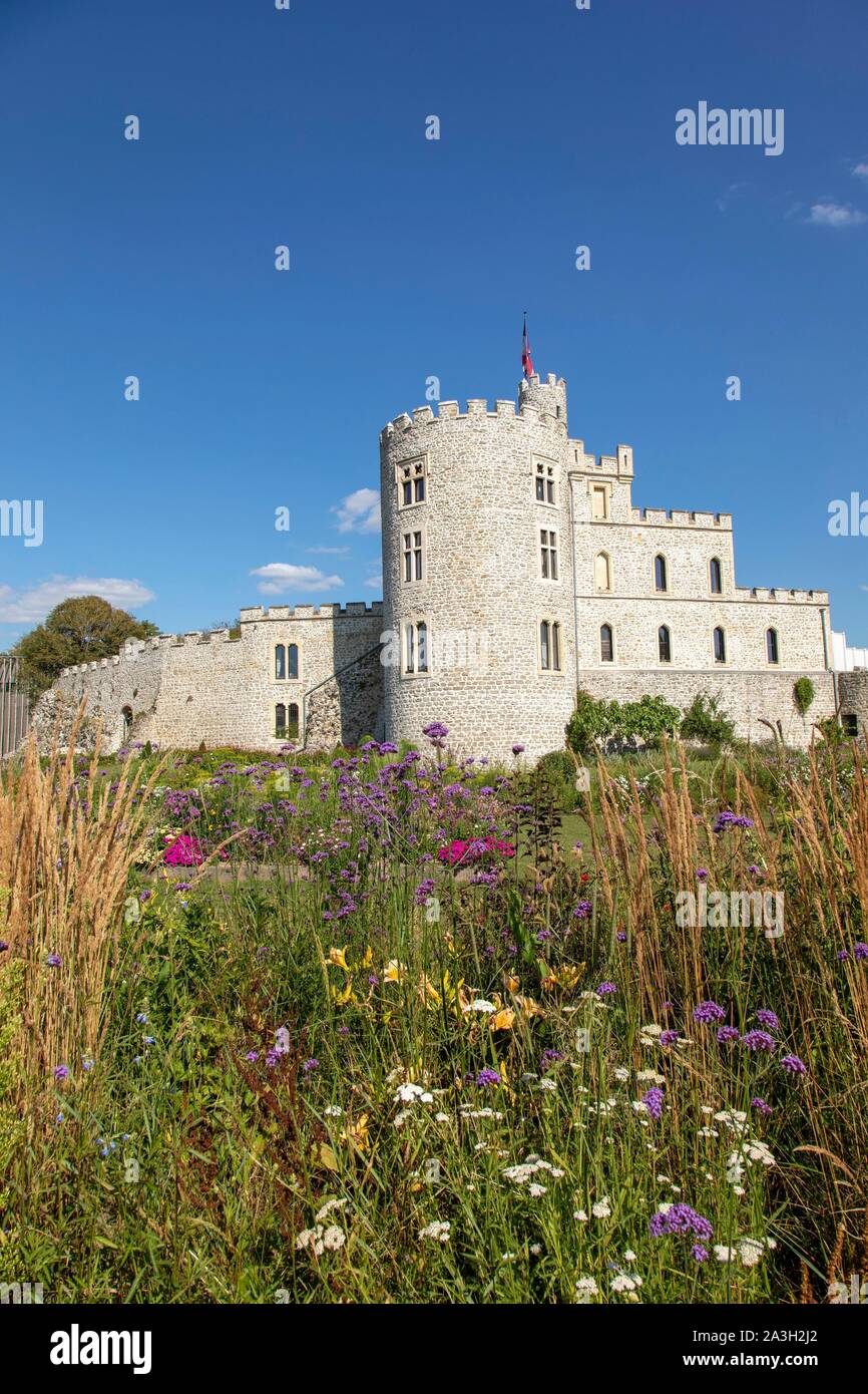 La France, Pas de Calais, Calais, Hardelot château, manoir de style Tudor du début du xxe siècle construite sur les fondations d'un château Banque D'Images