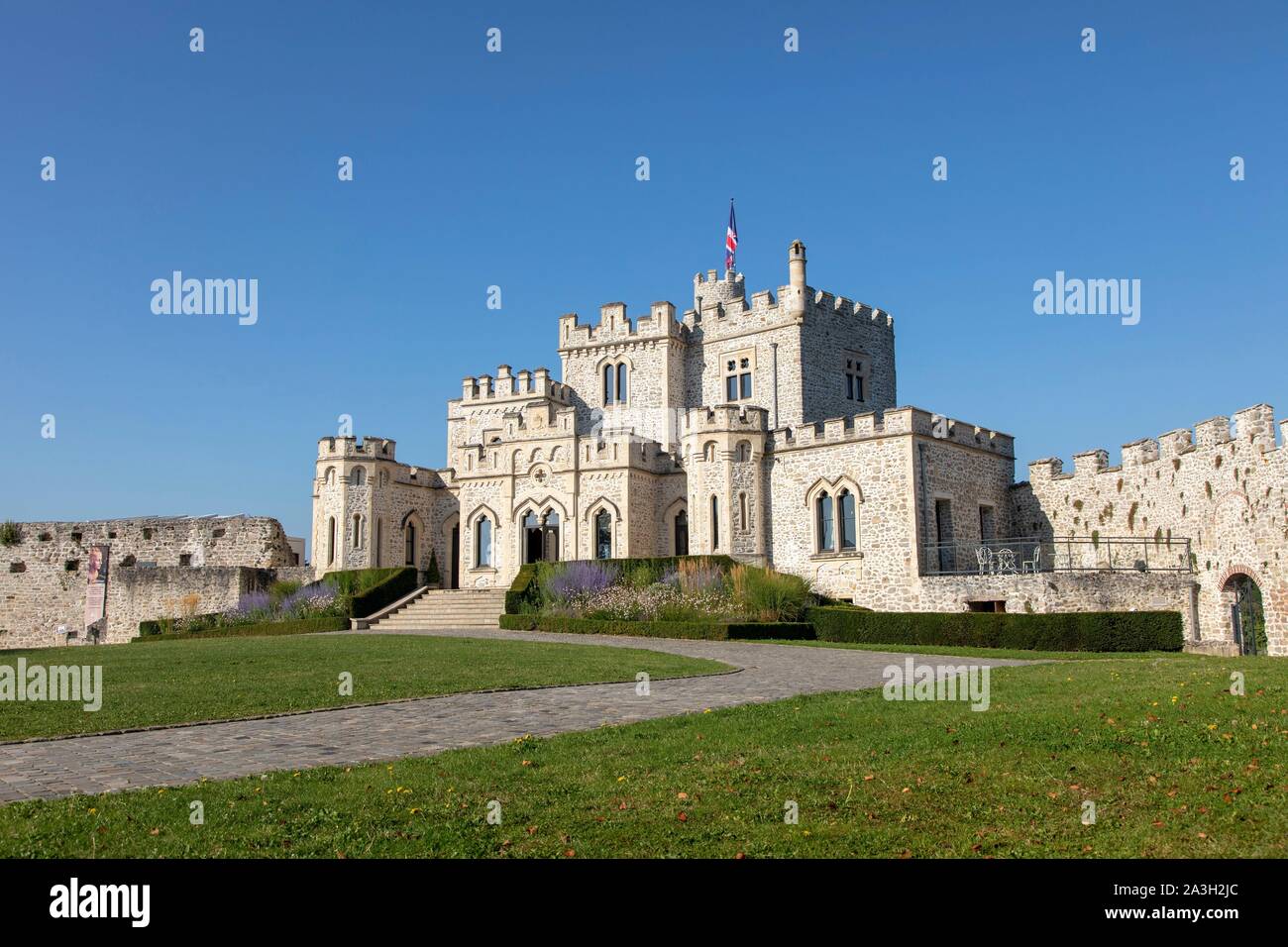 La France, Pas de Calais, Calais, Hardelot château, manoir de style Tudor du début du xxe siècle construite sur les fondations d'un château Banque D'Images