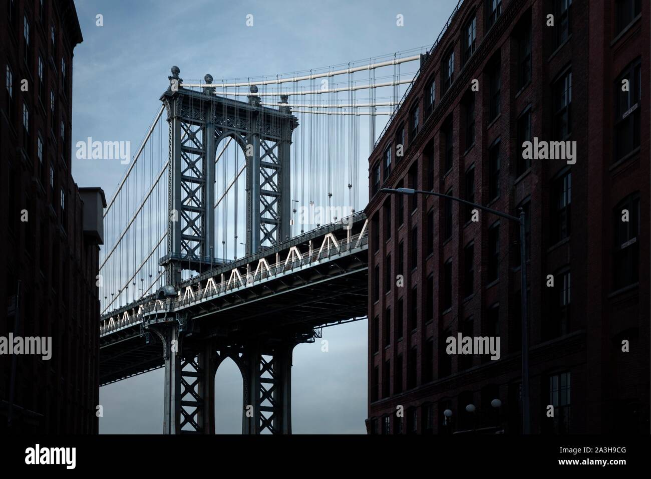 United States, New York, Manhattan Bridge Banque D'Images