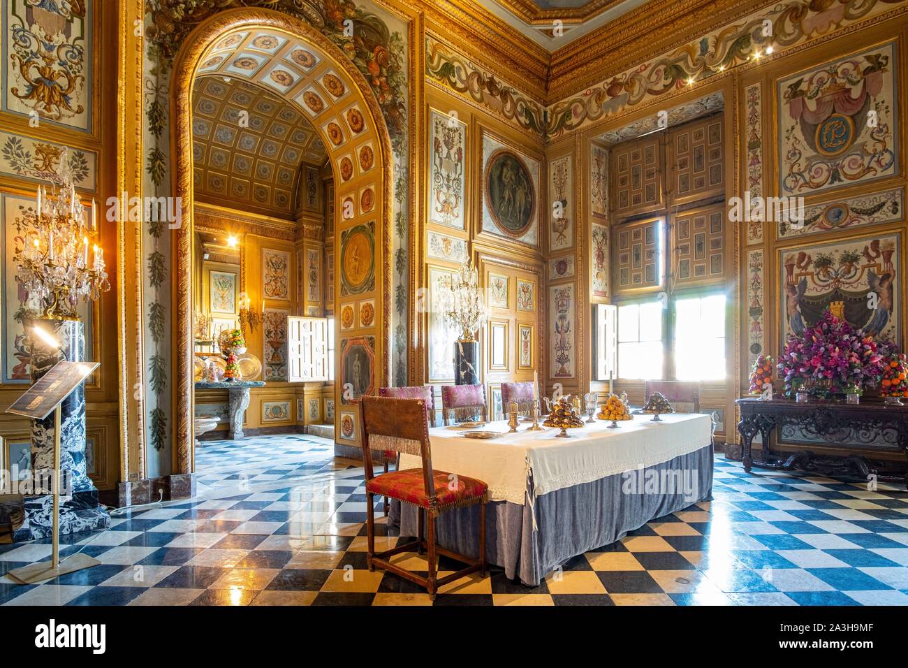 France, Seine et Marne, Maincy, le château de Vaux le Vicomte, prix de buffets Banque D'Images