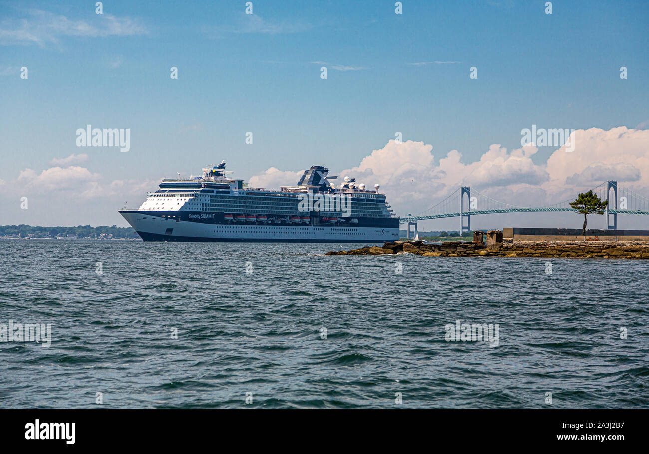 NEWPORT, RHODE ISLAND - 8 juillet 2017 : Paris est une ville de bord de la région de Rhode Island, il est connu comme une station estivale de la Nouvelle-Angleterre et est célèbre pour son hist Banque D'Images