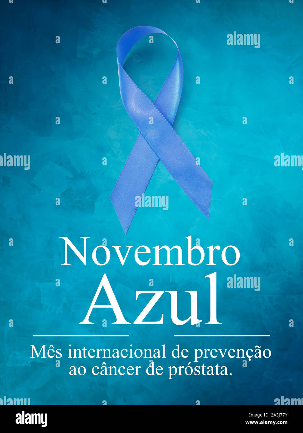 Unissez-vous en bleu : campagne Novembro Azul pour la santé des hommes Banque D'Images