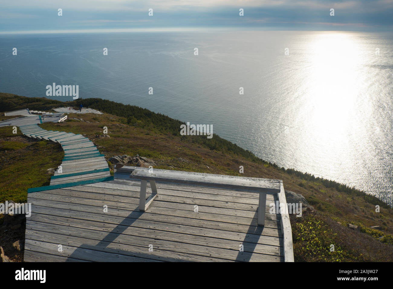 Le sentier Skyline à Cape Breton Highlands National Park, sur la Piste Cabot, Nouvelle-Écosse Banque D'Images