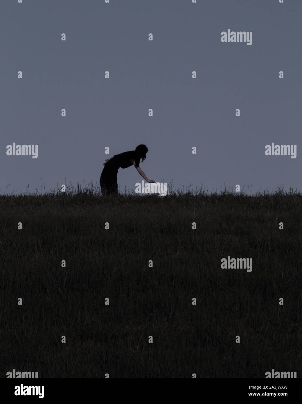 Chuchoter à la Lune Banque D'Images