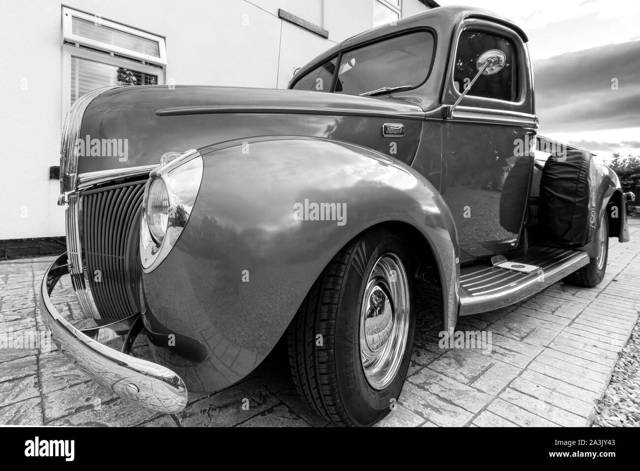 1941 Ford américaine d'une demi-tonne de camions sur mesure, shérif devient, UK Banque D'Images