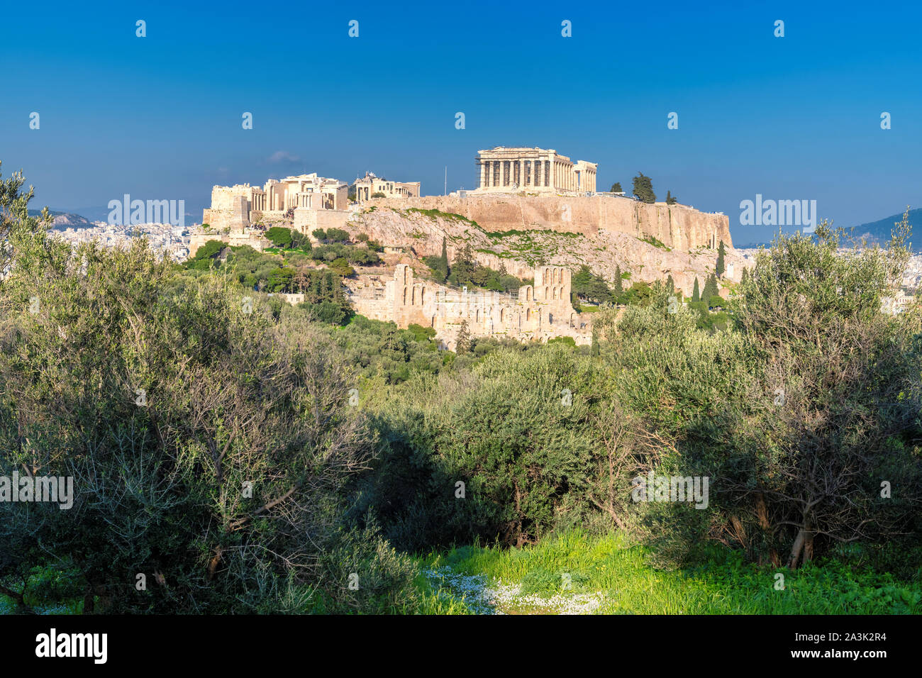 L'acropole d'Athènes, Grèce Banque D'Images