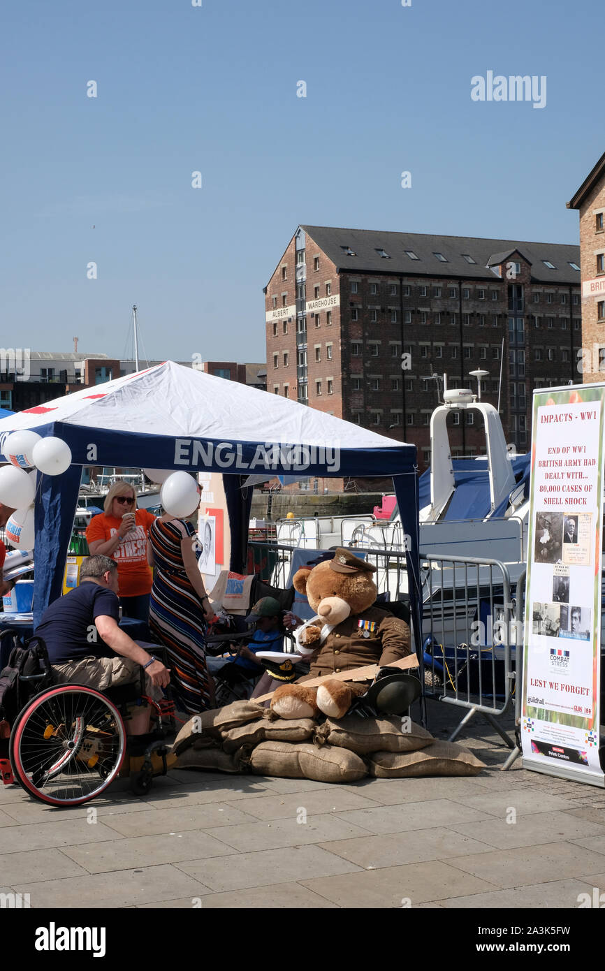 2019 La Journée des Forces armées à Gloucester Docks Banque D'Images