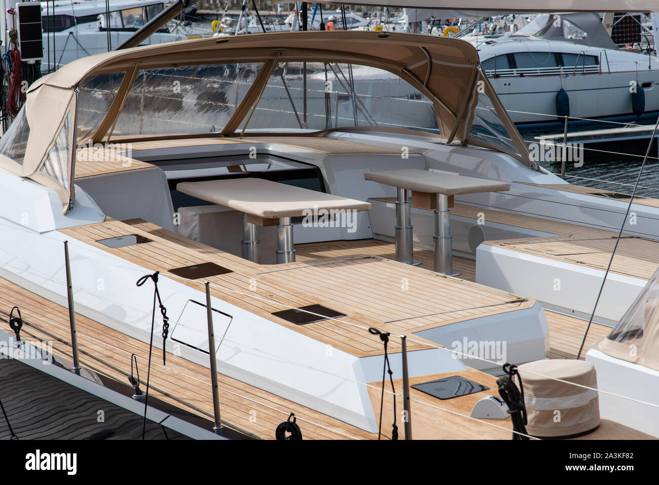 « Satisfaction' yacht amarré à La Rochelle Banque D'Images