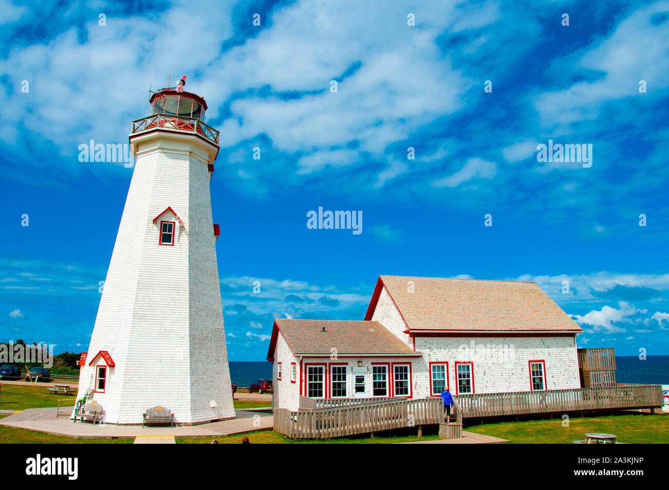 Phare d'East Point - Prince Edward Island - Canada Banque D'Images